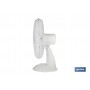 Ventilador de Mesa Blanco Cofan Modelo Solano de 3 velocidades