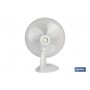 Ventilador de Mesa Blanco Cofan Modelo Solano de 3 velocidades