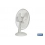 Ventilador de Mesa Blanco Cofan Modelo Solano de 3 velocidades
