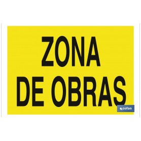 ▷ Cartel Zona de obras | Ferreidea