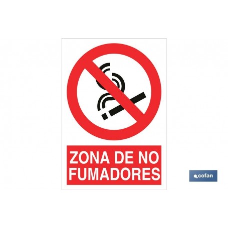 ▷ Señal Zona de no fumadores | Ferreidea