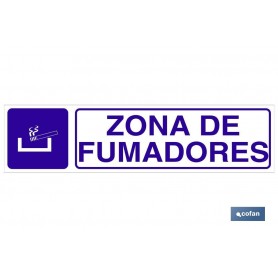 ▷ Cartel Zona de fumadores | Ferreidea