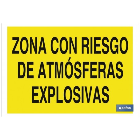 ▷ Cartel Zona con riesgo de atmósferas explosivas | Ferreidea