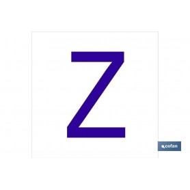 ▷ Cartel Z Letra en glasspack | Ferreidea