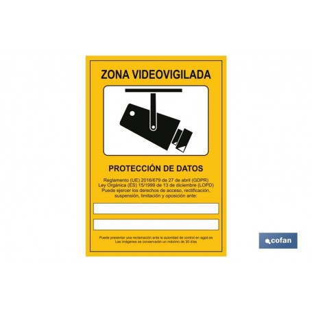 ▷ Cartel Señal de videovigilancia | Ferreidea