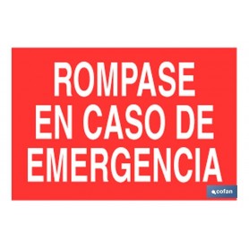 ▷ Cartel Rompase caso emergencia | Ferreidea