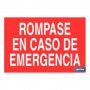 ▷ Cartel Rompase caso emergencia | Ferreidea