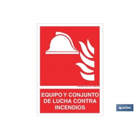 ▷ Cartel Equipo y conjunto de lucha contra incendios | Ferreidea