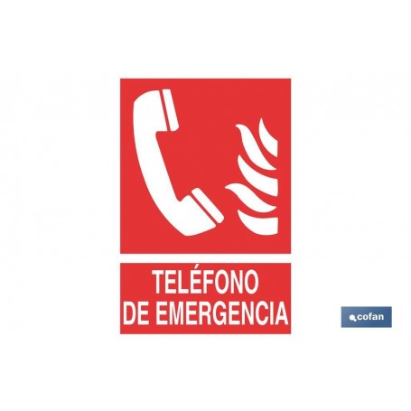 ▷ Cartel Luminiscente Teléfono de emergencia | Ferreidea