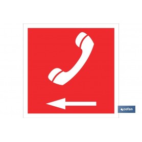 ▷ Cartel Teléfono Emergencia izquierda | Ferreidea