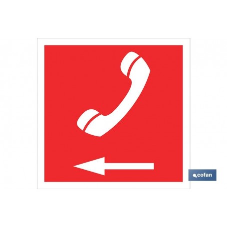 ▷ Cartel Teléfono Emergencia izquierda | Ferreidea