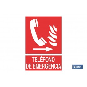 ▷ Cartel Teléfono de emergencia Derecha | Ferreidea