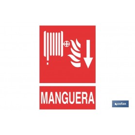 ▷ Cartel Manguera Incendio Abajo | Ferreidea