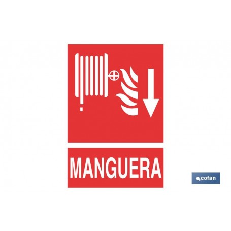 ▷ Cartel Manguera Incendio Abajo | Ferreidea