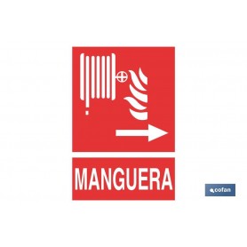 ▷ Cartel Manguera de Incendios Derecha | Ferreidea