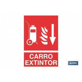▷ Cartel Carro extintor Imagen y Texto | Ferreidea