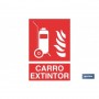 ▷ Señal Carro extintor Imagen y Texto | Ferreidea