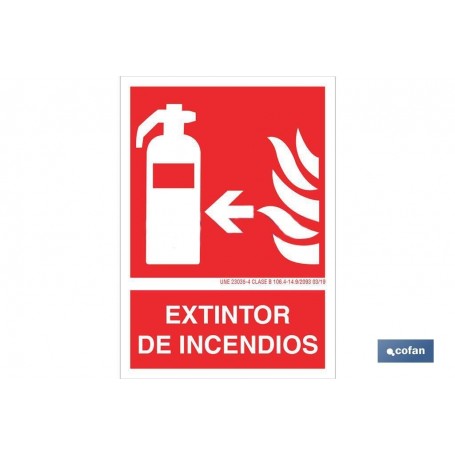 ▷ Cartel Extintor de incendios Izquierda | Ferreidea