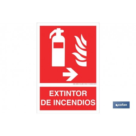 ▷ Cartel Extintor de incendios Derecha | Ferreidea