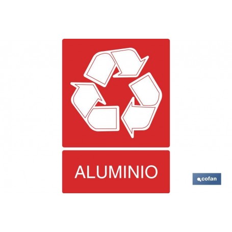 ▷ Cartel Reciclaje aluminio | Ferreidea