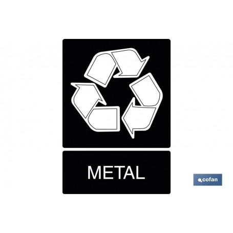 ▷ Cartel Reciclaje metal | Ferreidea