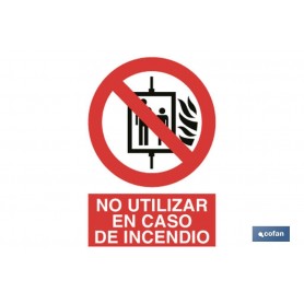 ▷ Cartel Prohibido usar en incendios | Ferreidea