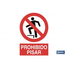 ▷ Señal Prohibido pisar | Ferreidea