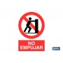 ▷ Cartel Prohibido Empujar | Ferreidea