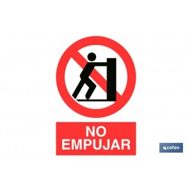 ▷ Cartel Prohibido Empujar | Ferreidea