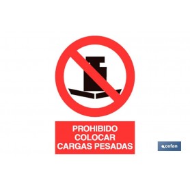 ▷ Cartel Prohibido cargas pesadas | Ferreidea