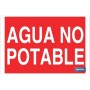 ▷ Cartel Agua no potable Color Rojo | Ferreidea