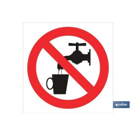 ▷ Cartel Prohibido beber agua | Ferreidea
