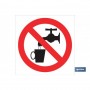 ▷ Cartel Prohibido beber agua | Ferreidea