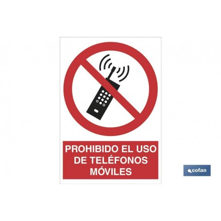 ▷ Señal Prohibido el uso de teléfonos móviles | Ferreidea