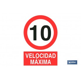 ▷ Cartel Velocidad 10 km | Ferreidea