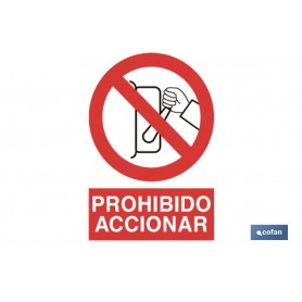 ▷ Señal Prohibido accionar | Ferreidea