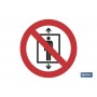 ▷ Cartel Prohibido personas montacargas | Ferreidea