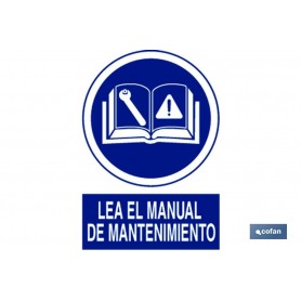 ▷ Cartel Usar Manual Mantenimiento | Ferreidea