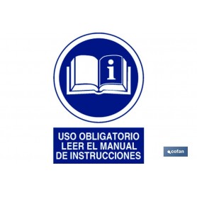 ▷ Cartel Usar Manual Instrucciones | Ferreidea