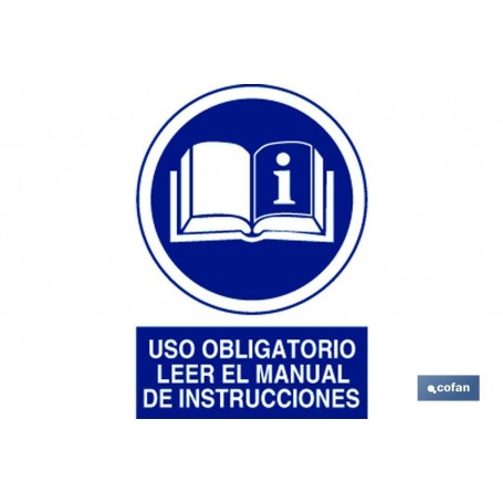 ▷ Cartel Usar Manual Instrucciones | Ferreidea