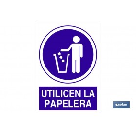 ▷ Señal Utilicen la papelera | Ferreidea