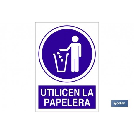▷ Señal Utilicen la papelera | Ferreidea