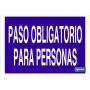 ▷ Cartel Paso obligatorio para personas | Ferreidea