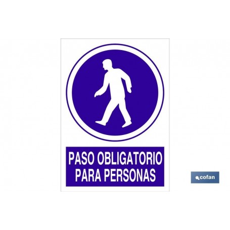▷ Señal Paso obligatorio para personas | Ferreidea