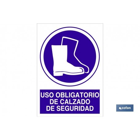 ▷ Señal Uso obligatorio de calzado de seguridad | Ferreidea