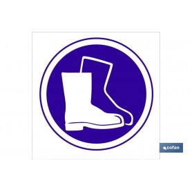 ▷ Cartel Obligatorio calzado seguridad | Ferreidea