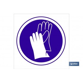 ▷ Cartel Obligatorio guantes | Ferreidea