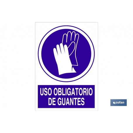 ▷ Señal Uso obligatorio de guantes | Ferreidea