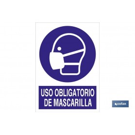 ▷ Cartel Uso obligatorio de mascarilla | Ferreidea