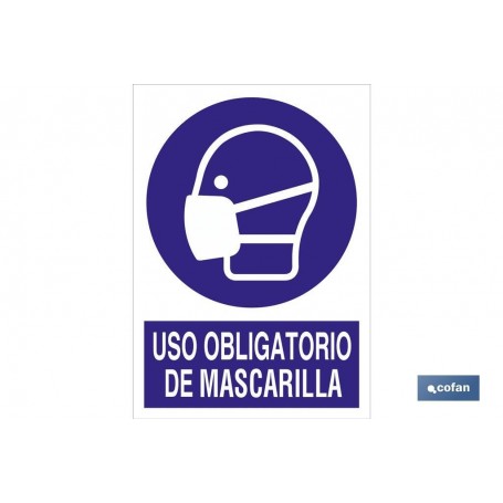 ▷ Cartel Uso obligatorio de mascarilla | Ferreidea